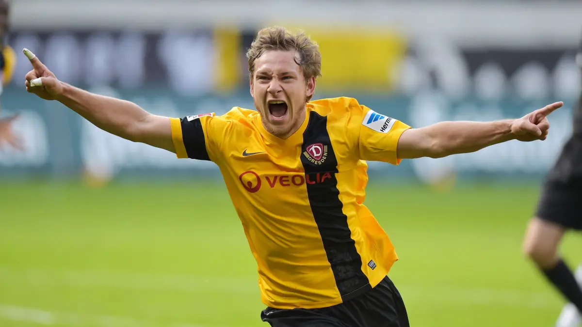 Für Dynamo Dresden erzielte Robert Koch viele wichtige Tore, beim 1. FC Nürnberg spielte er ebenfalls in der 2. Bundesliga. Am Freitag war der Ex-Profi im Rudolf-Harbig-Stadion.