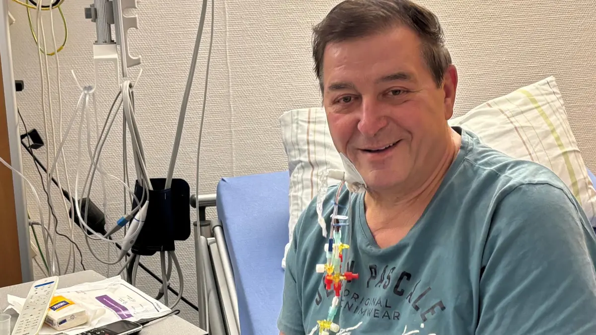 Hans Starick (74) aus Werben hat im Sana-Herzzentrum Cottbus die 6000. Tavi-Herzklappe erhalten.