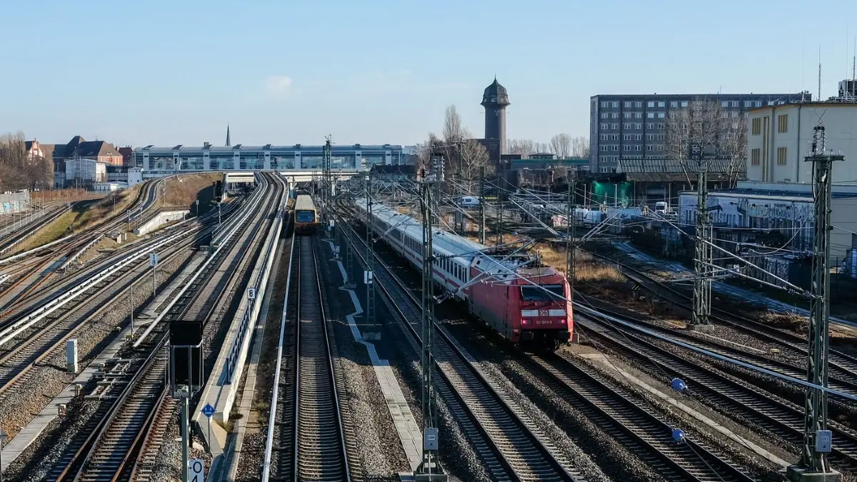 Bahnschienen am Berliner Ostkreuz