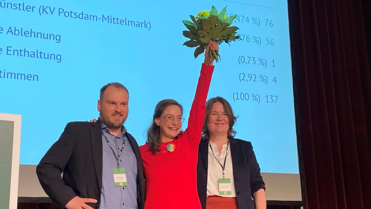 Jualiana Meyer wurde auf dem Parteitag der Grünen am 15. November 2025 zur neuen Landesvorsitzenden gewählt