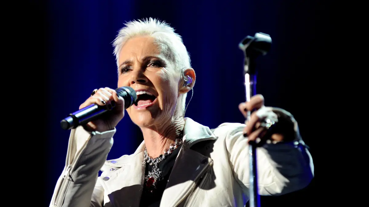 epa03108317 Marie Fredriksson of Swedish pop duo Roxette performs at the Sydney Entertainment Centre during their Charm School tour in Sydney, Australia, 16 February 2012. EPA/TRACEY NEARMY AUSTRALIA AND NEW ZEALAND OUT ++ +++ dpa-Bildfunk +++