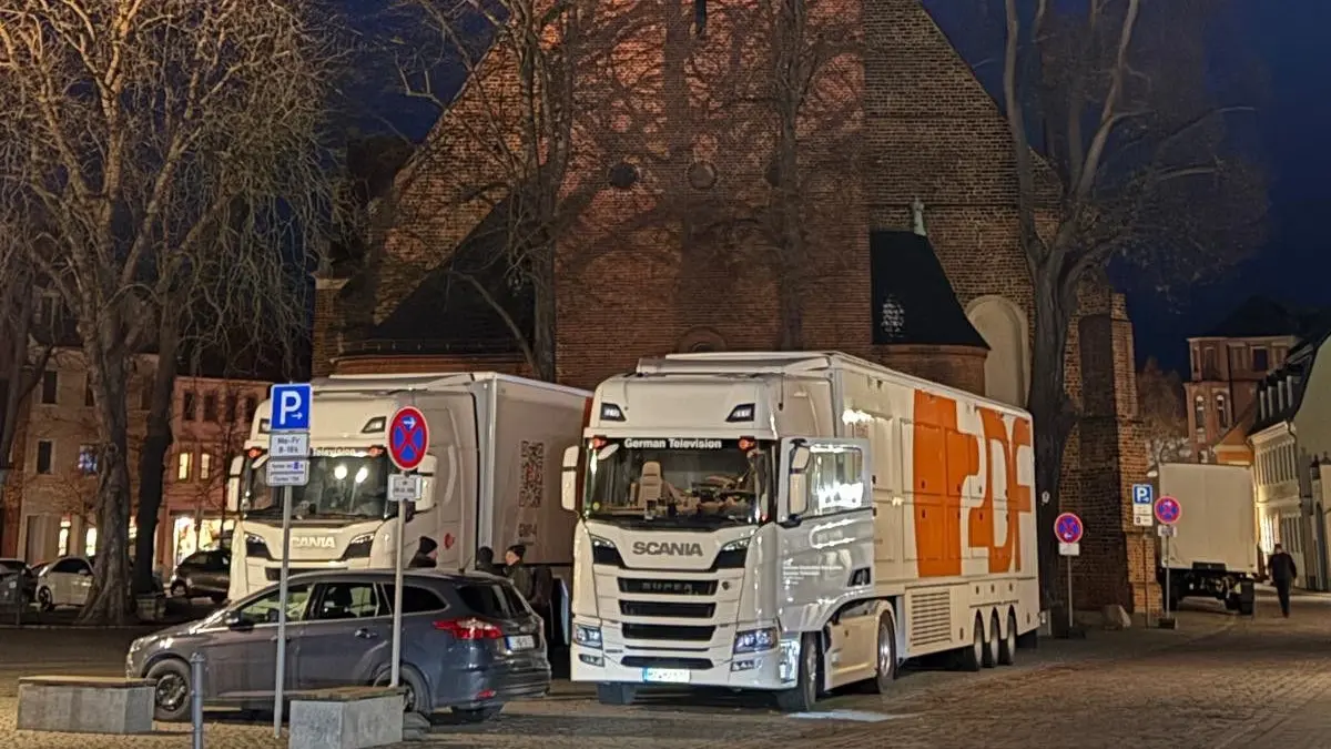 Bis in die späten Abendstunden wird in Bad Liebenwerda geprobt.