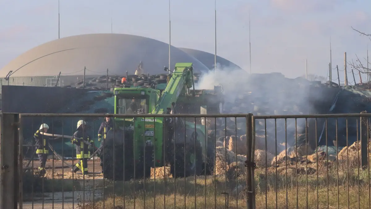 Brand bei Forst: Auf dem Gelände einer Agrargenossenschaft Gahry in der Gemeinde Wiesengrund ist ein Feuer ausgebrochen. Was bisher bekannt ist.