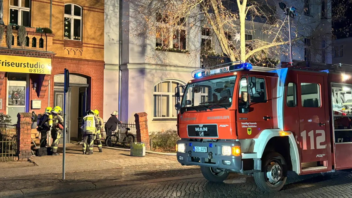 Gebäudebrand Lübben Logenstraße