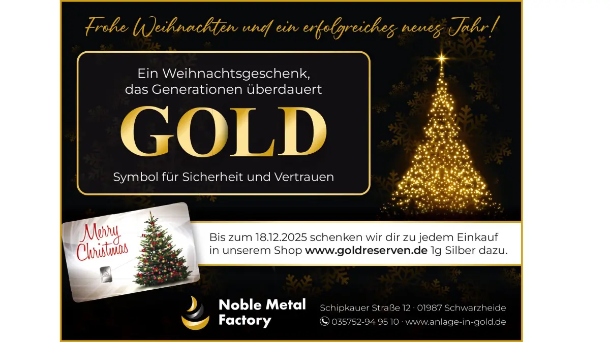 Wir wünschen Ihnen eine besinnliche Adventszeit und ein frohes Fest.