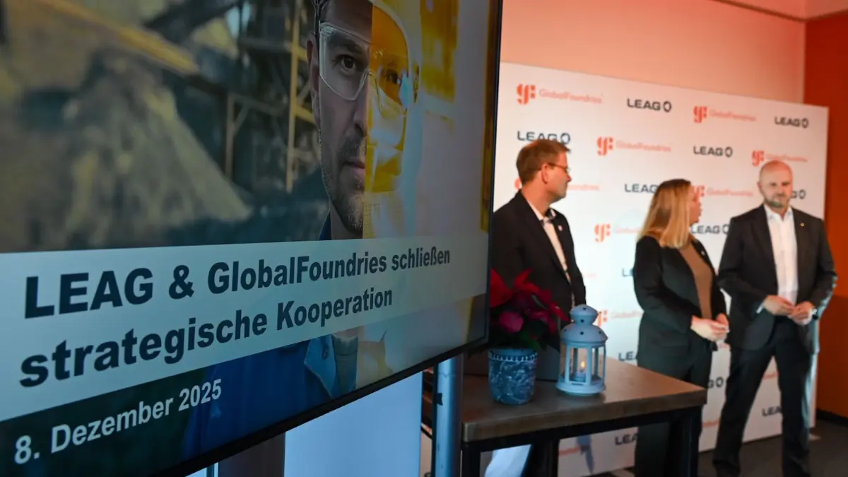 Der Halbleiterhersteller Globalfoundries in Dresden sucht gut ausgebildete Techniker. Anfang 2026 sollen erste Leag-Mitarbeiter probeweise eingearbeitet werden.