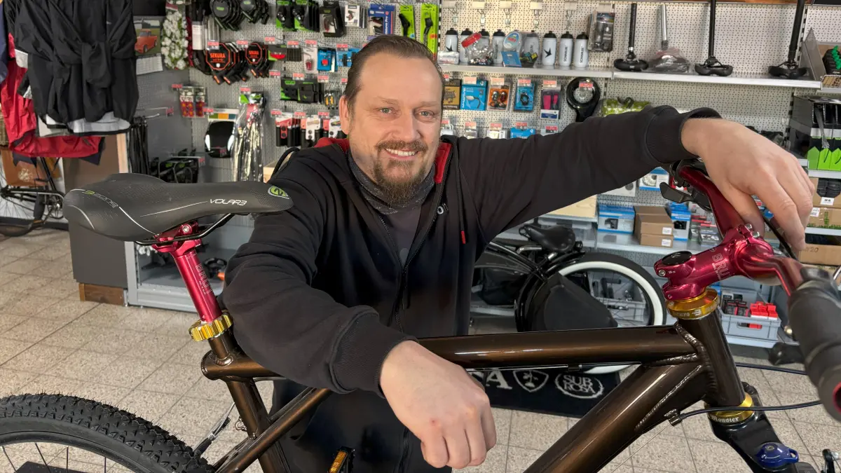 Michael Schneider von der Fahrradwerkstatt Xtreme-Mobility in Golßen
