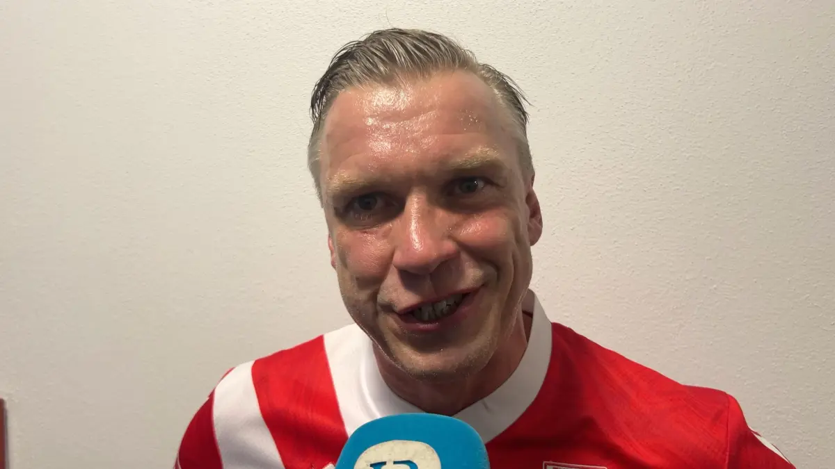 Sebastian Helbig war beim Walter-Fritzsch-Turnier in Dresden für die Traditionsmannschaft von Energie Cottbus am Ball.