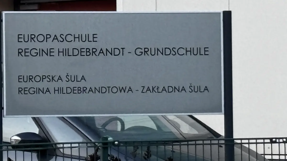 Die Regine-Hildebrandt-Grundschule Schule in Cottbus in Sachsendorf.