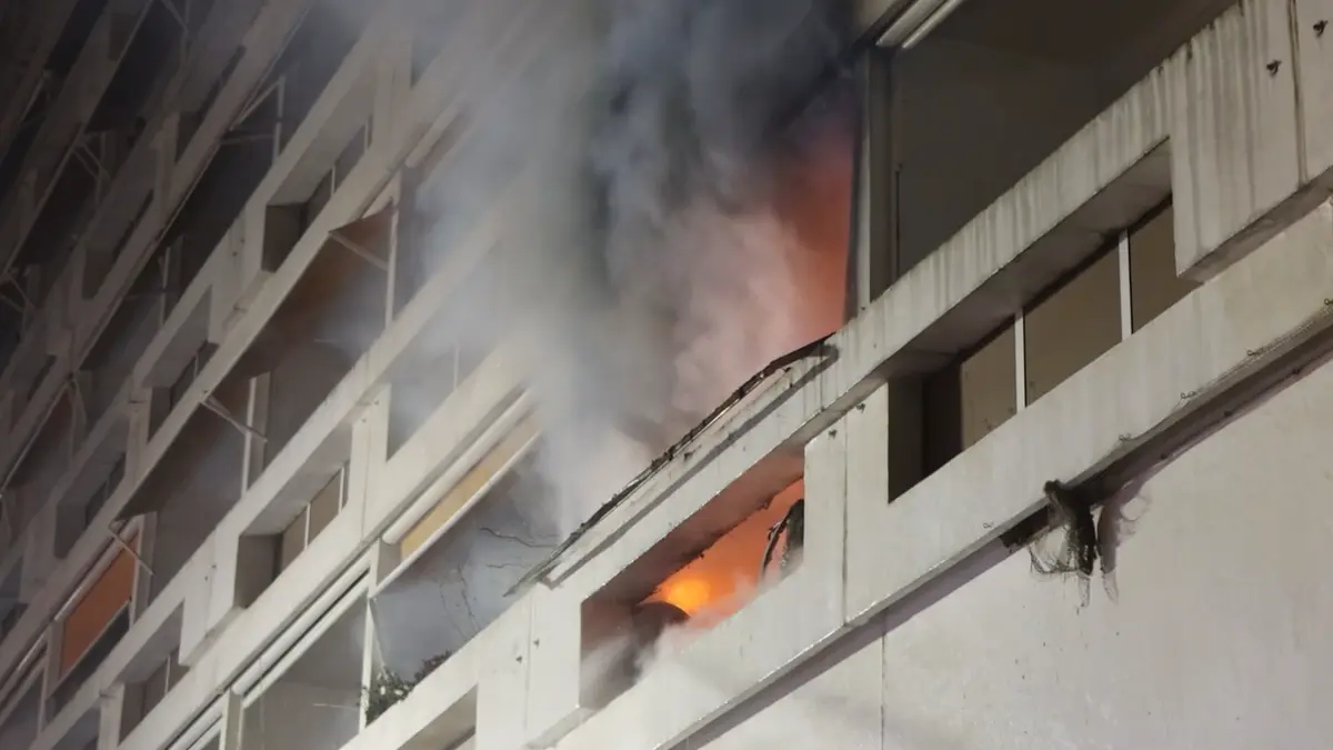 Brand in Cottbus: Eine Wohnung an der Stadtpromenade brannte. Vermutliche war ein