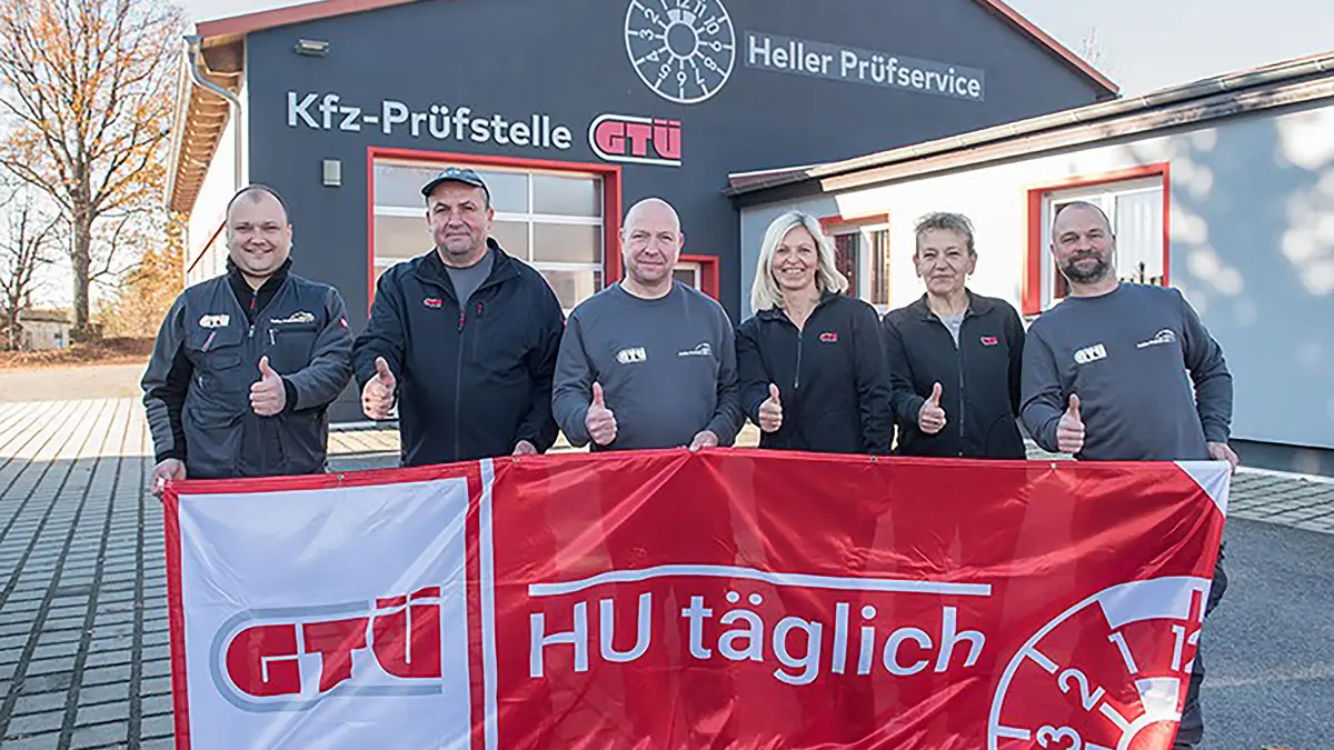 Das ist das Serviceteam von Heller Prüfservice: Maximilian Stuckatz, Dirk Witschel, Stefan Heller, Britta Heller, Sabine Langer und Sebastian Will (v. l. n. r.).