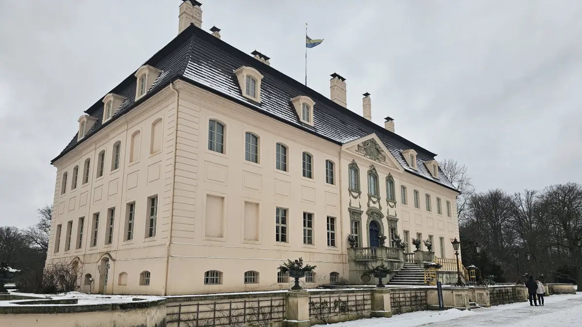 Branitzer Schloss im Branitzer Park Cottbus Januar 2025