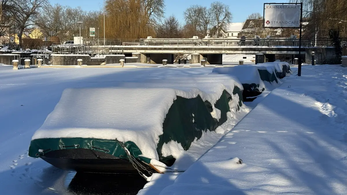 Steg am Strandcafe in Lübben