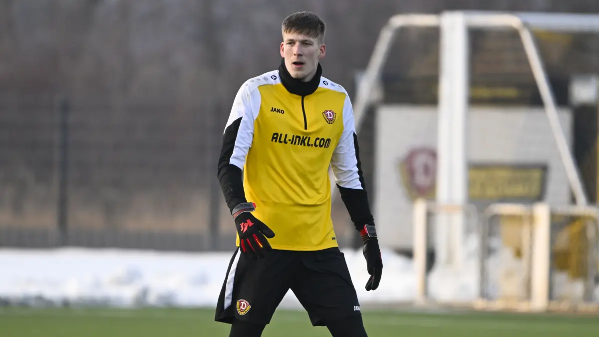 Elias Bethke trainiert seit Dienstag bei Dynamo Dresden.