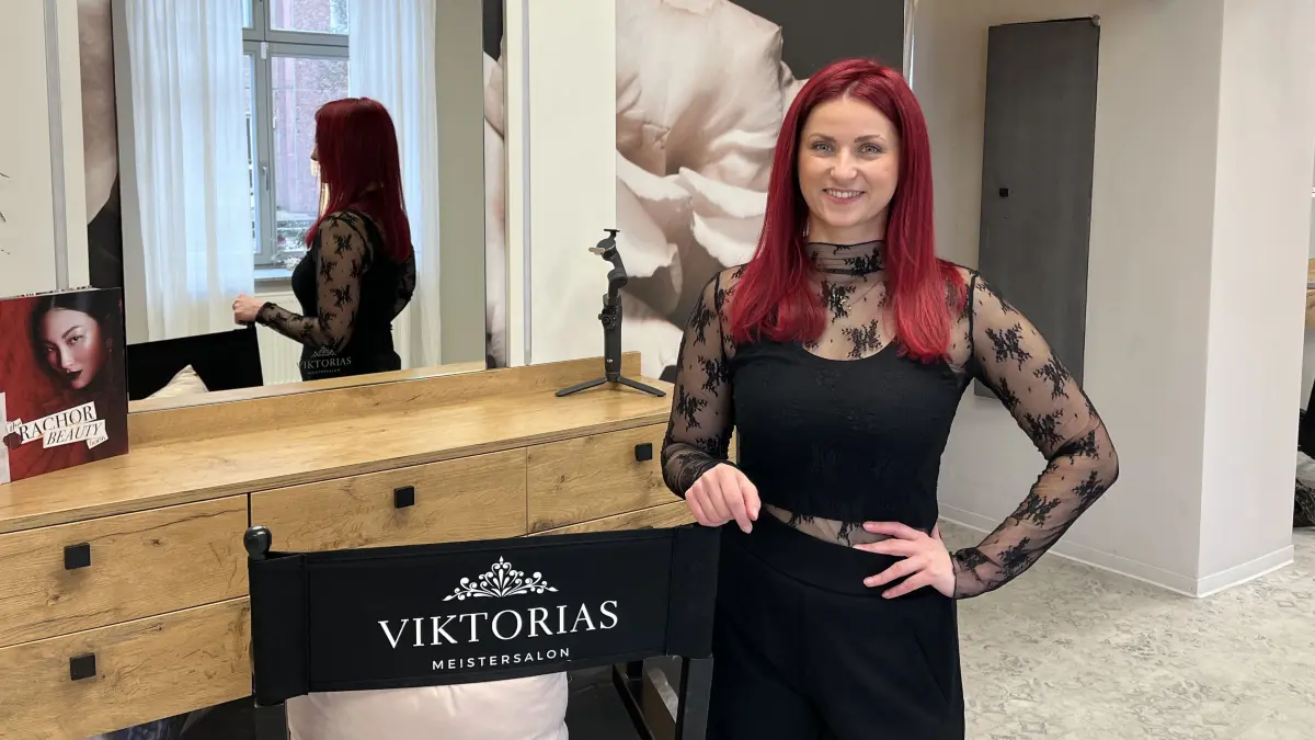 Viktoria Graßme führt seit über fünf Jahren "Viktorias Meistersalon" in der Mühlenstraße in Cottbus.