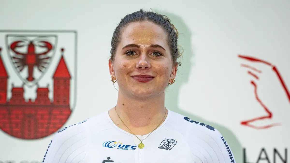 Emilia Waterstradt ist die neue Bahnradsprint-Hoffnung des RSC Cottbus.