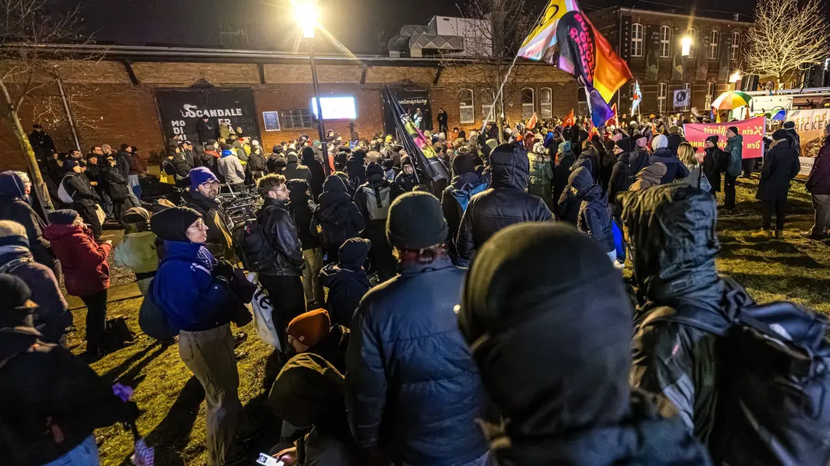 Demonstration gegen rechtsextreme Gewalt in Cottbus