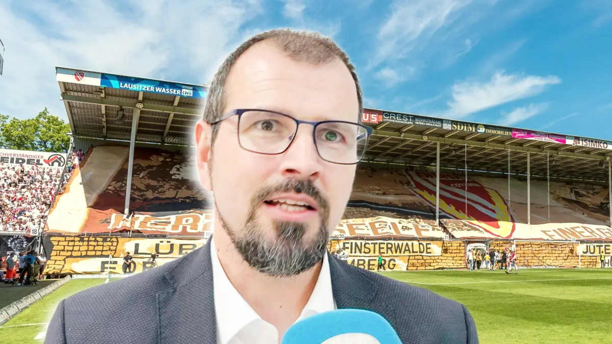 Brandenburgs Sportminister Steffen Freiberg (SPD) spricht im Interview über die Modernisierung des Leag Energie Stadions von Energie Cottbus und erklärt die Verzögerungen.