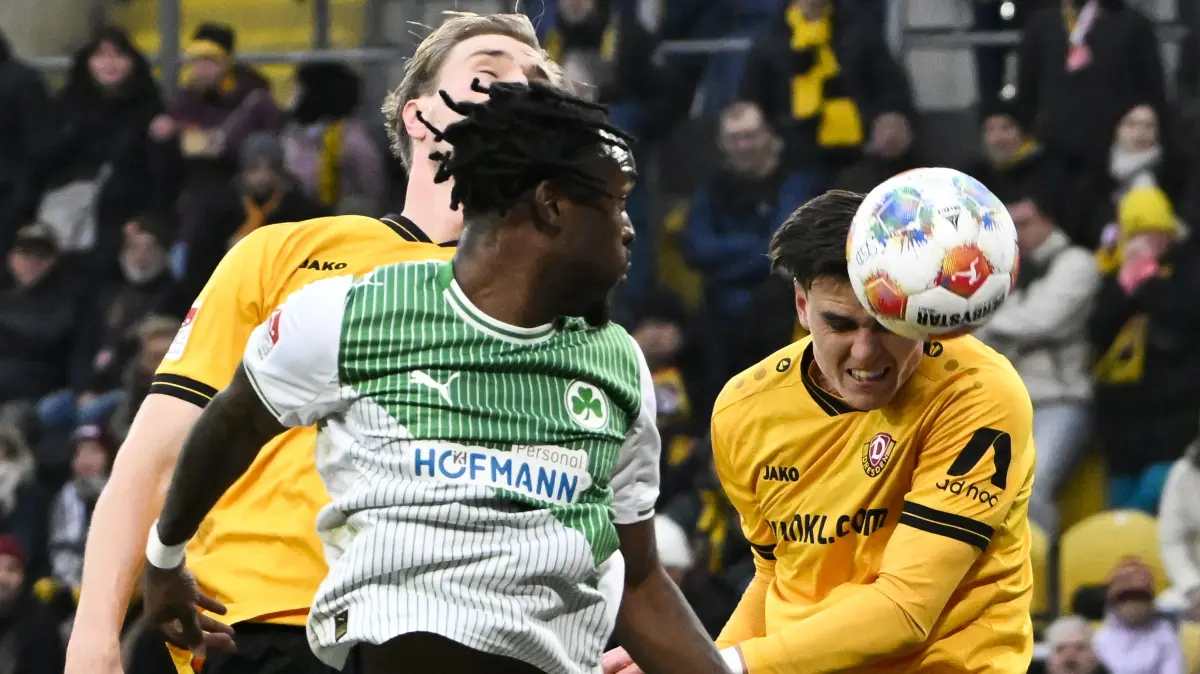 Thomas Keller nickt ein: Der Neuzugang erzielte beim Debüt für Dynamo Dresden gegen Greuther Fürth gleich sein erstes Tor.