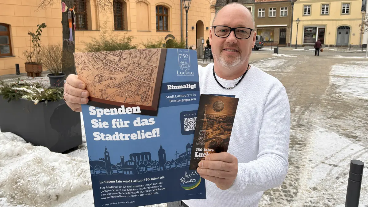 Mario Hennig vom Förderverein für die Gartenschaustadt Luckau e.V.