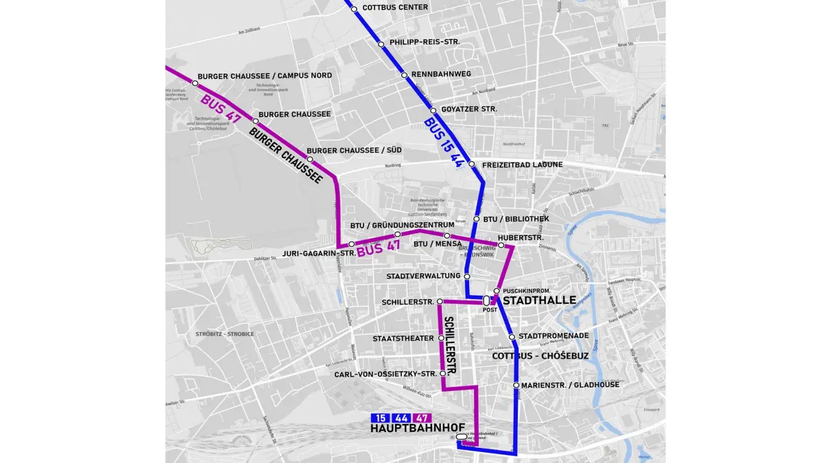Fahrplanänderung Linie 47 Cottbusverkehr