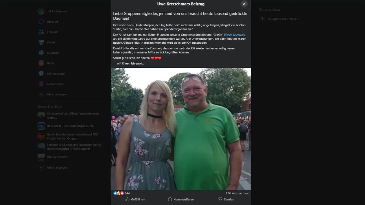 Eilleen Maywald und Uwe Kretschmar aus Königs Wusterhausen