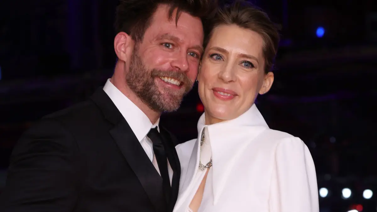 776458798: German actor Ken Duken and German actress Marisa Leonie Bach arrive on the red carpet for the premiere of the film "No Good Men" presented in the Berlinale Special Gala section and opening the 76th Berlinale, Europe's first major film festival of the year, in Berlin on February 12, 2026. (Photo by Ronny HARTMANN / AFP)