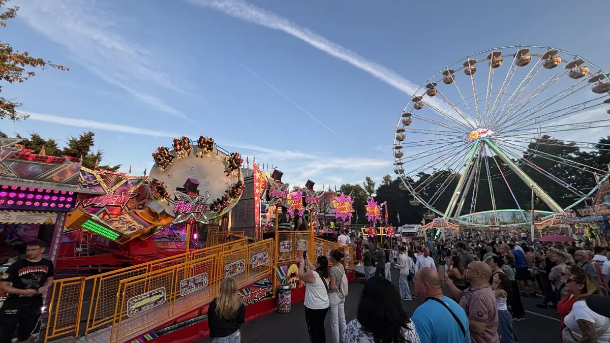 45. Spreewaldfest in Lübben 2025, Rummel auf dem Lindenparkplatz