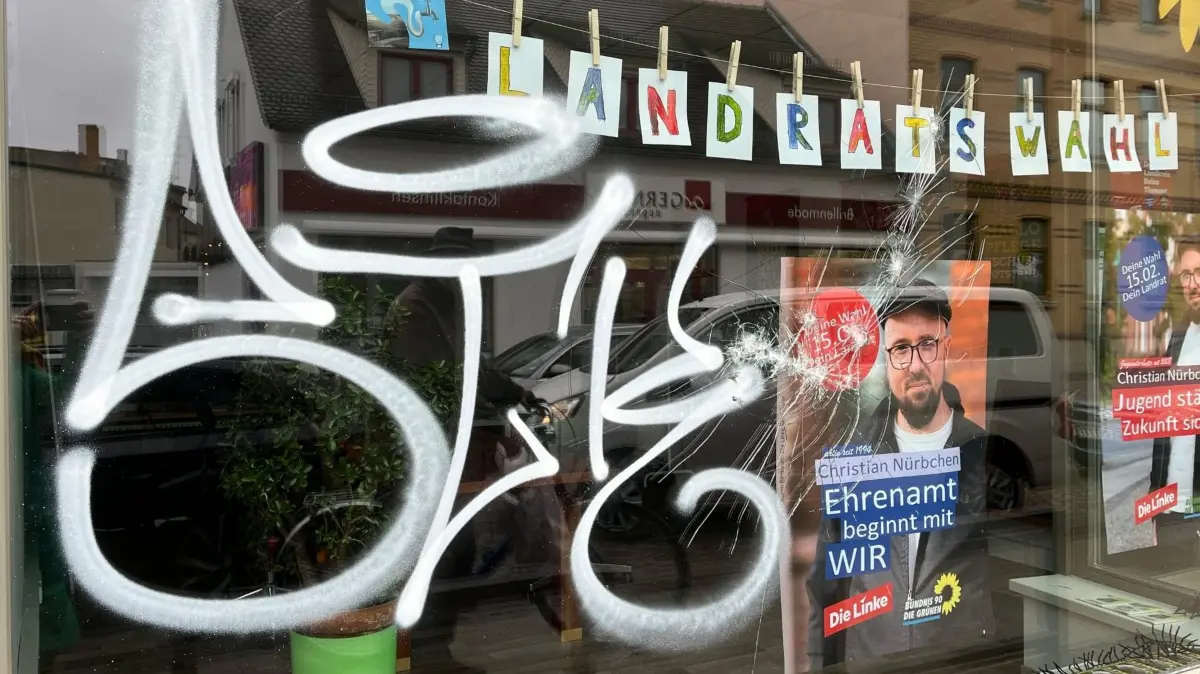 Zielperson des Anschlags in der Nacht zum 14. Februar auf die Geschäftsstelle der Grünen in Finsterwalde war der seinerzeitige Landratskandidat Christian Nürbchen.