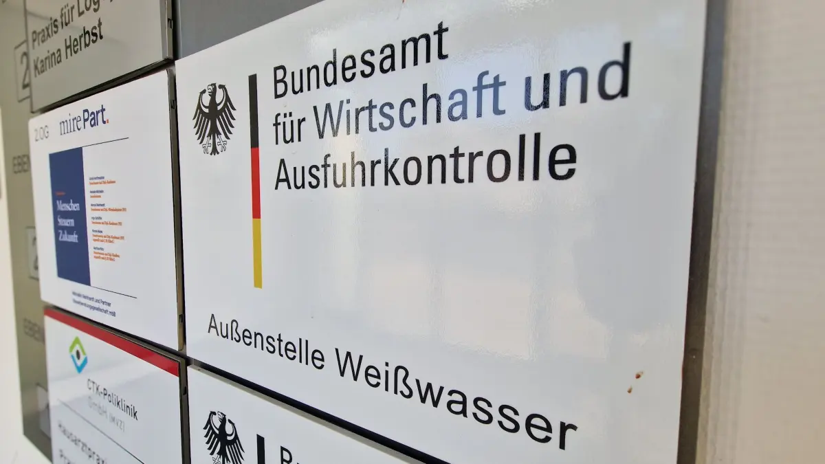 Das Bundesamt für Wirtschaft und Ausfuhrkontrolle (Bafa) hat seine Büro in Weißwasser an vier Standorten. Unter anderem an der Kreuzung Bautzner Straße/ Berliner Straße.