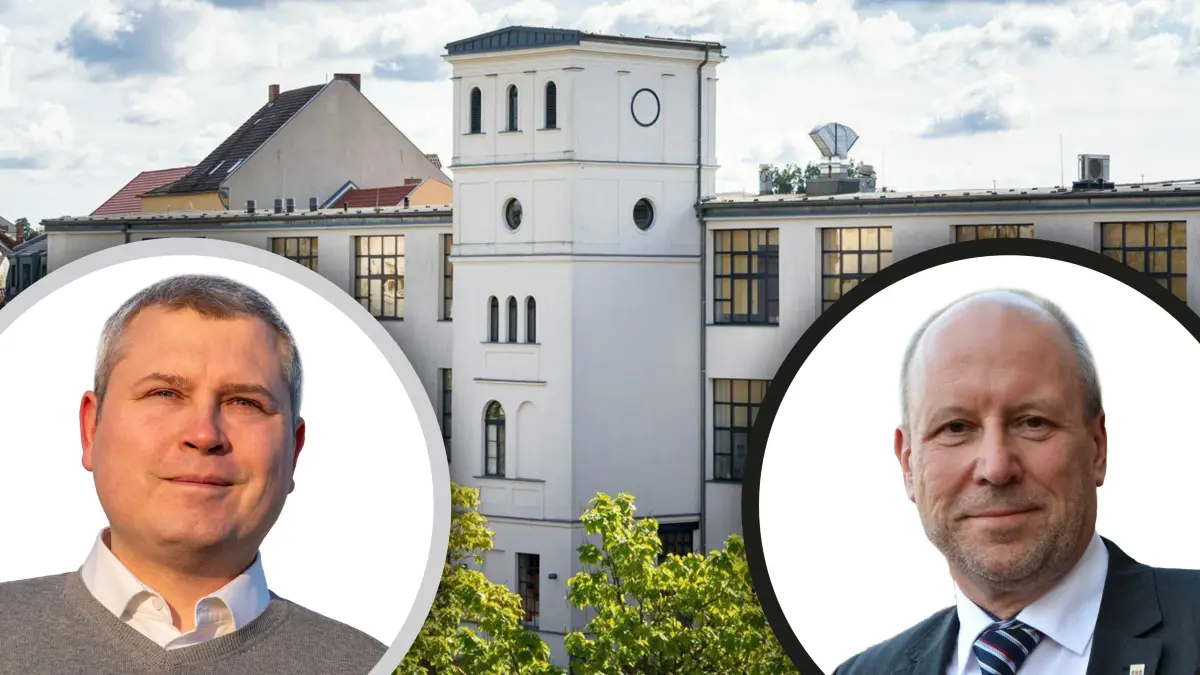 Fotomontage Bürgermeisterwahl Guben Mahro Rosenkranz