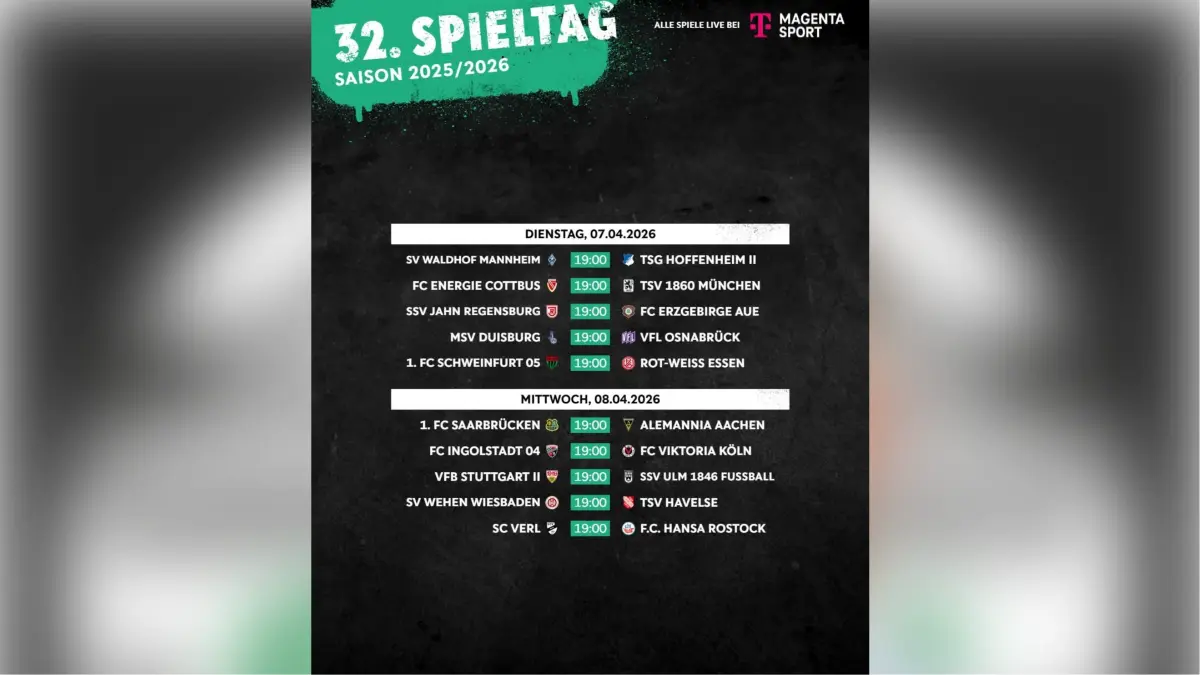 32. Spieltag der 3. Liga
