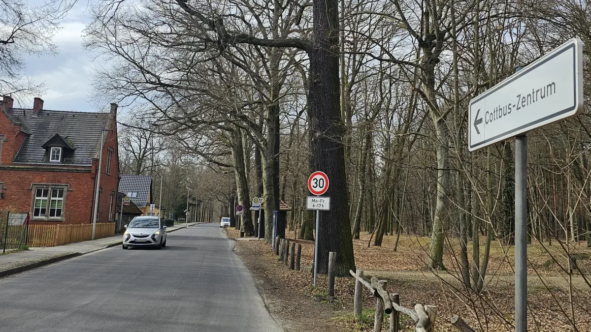 Verkehr in Cottbus Tempo 30 in Branitz