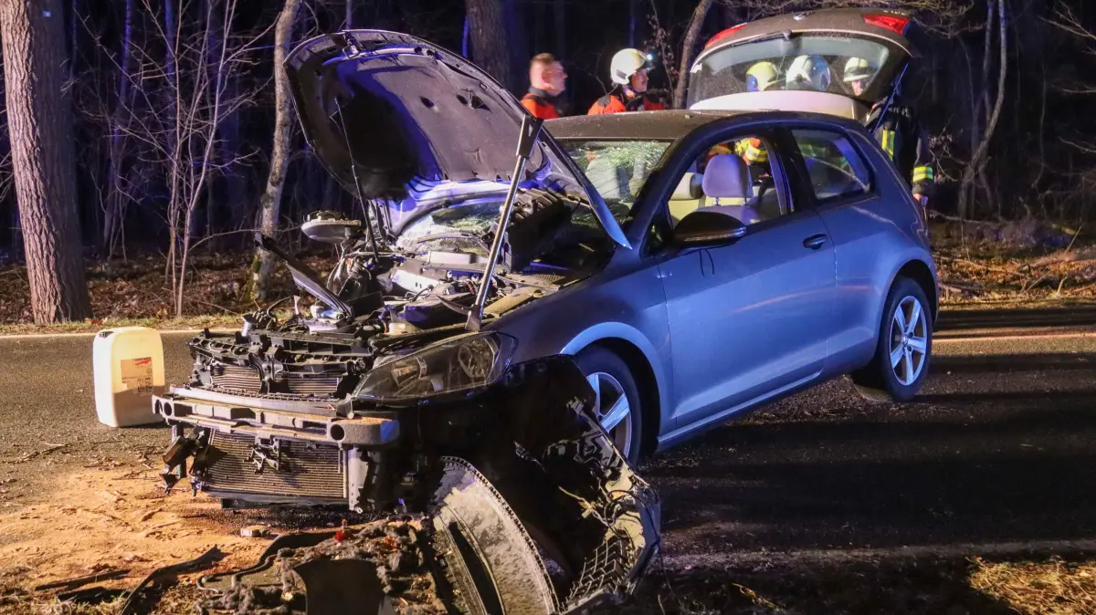 Unfall zwiscen Drebkau und Casel am 14. März 2026 gegen 21 Uhr