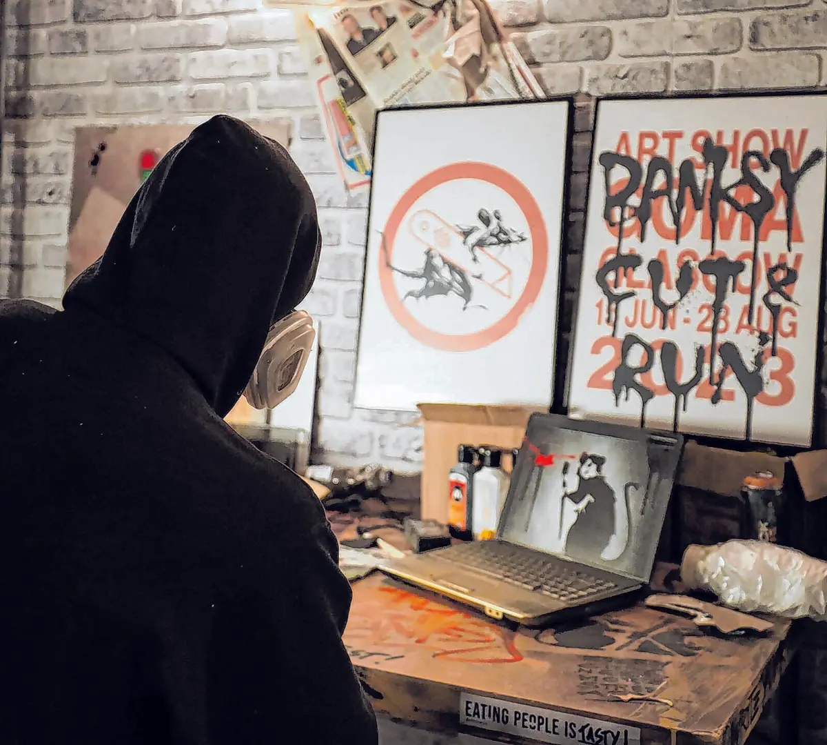 Die Banksy-Ausstellung im Dresdner Erlwein Capitol wurde bis zum 3. Mai verlängert. Tickets unter: 0355 481 568 ⇥Foto: COFO Exhibitions