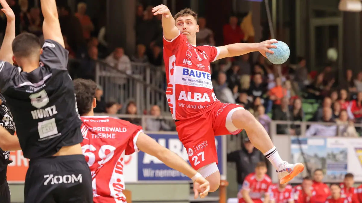 Handball Regionalliga Ostsee-Spree LHC Cottbus - Ludwigsfelder HC: Lukasz Orlich
