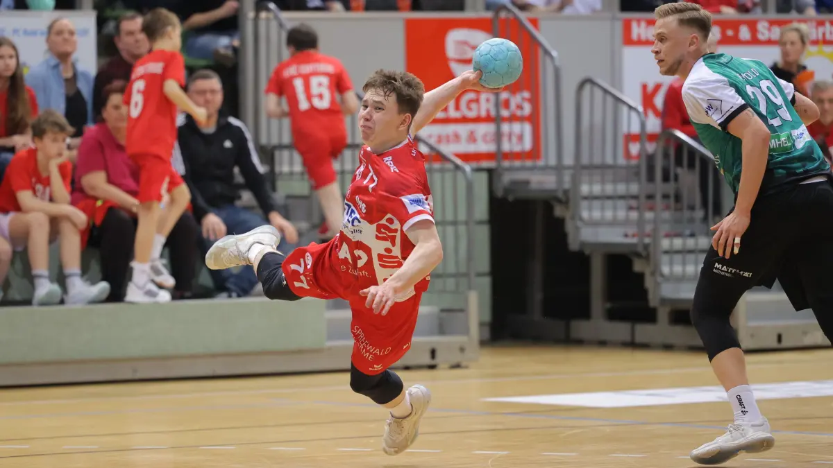 Handball Regionalliga Ostsee-Spree LHC Cottbus - Grün-Weiss Werder 34-31: Hannes Knecht