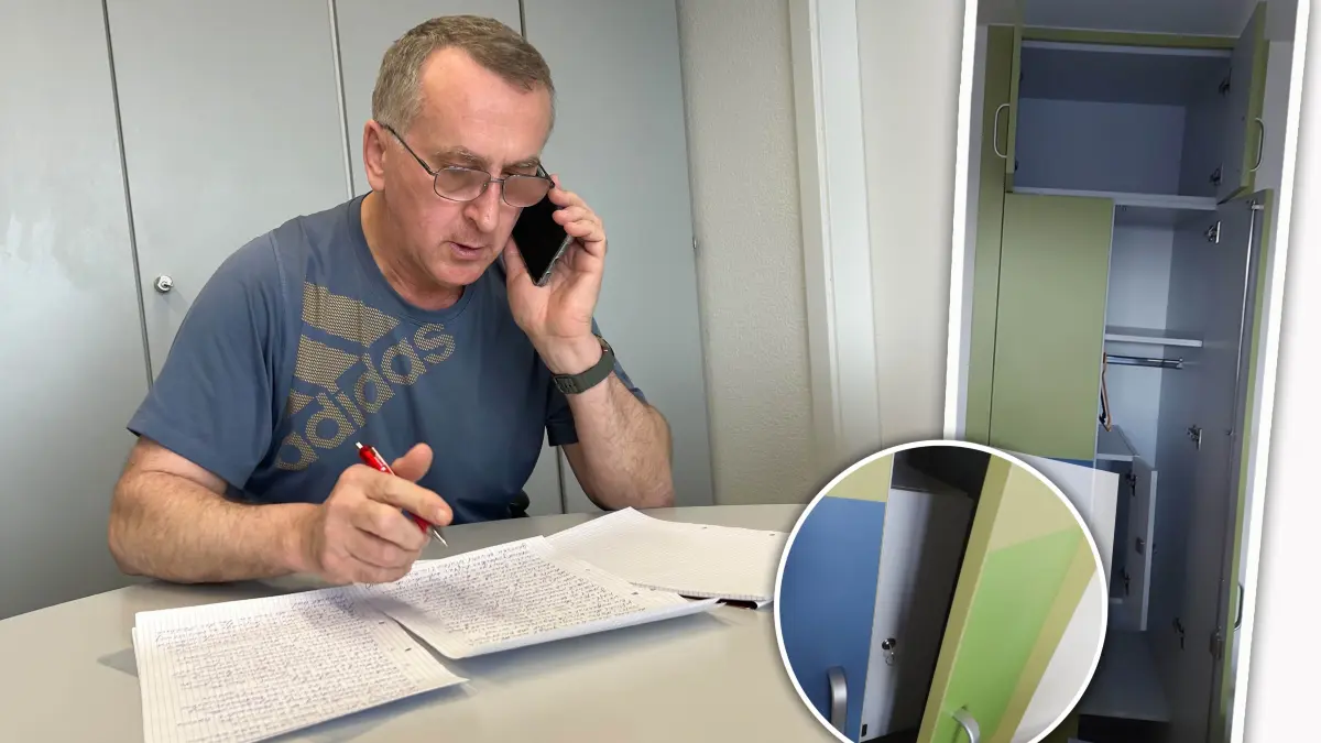 Fotomontage Andreas Kobela Patientenschränke