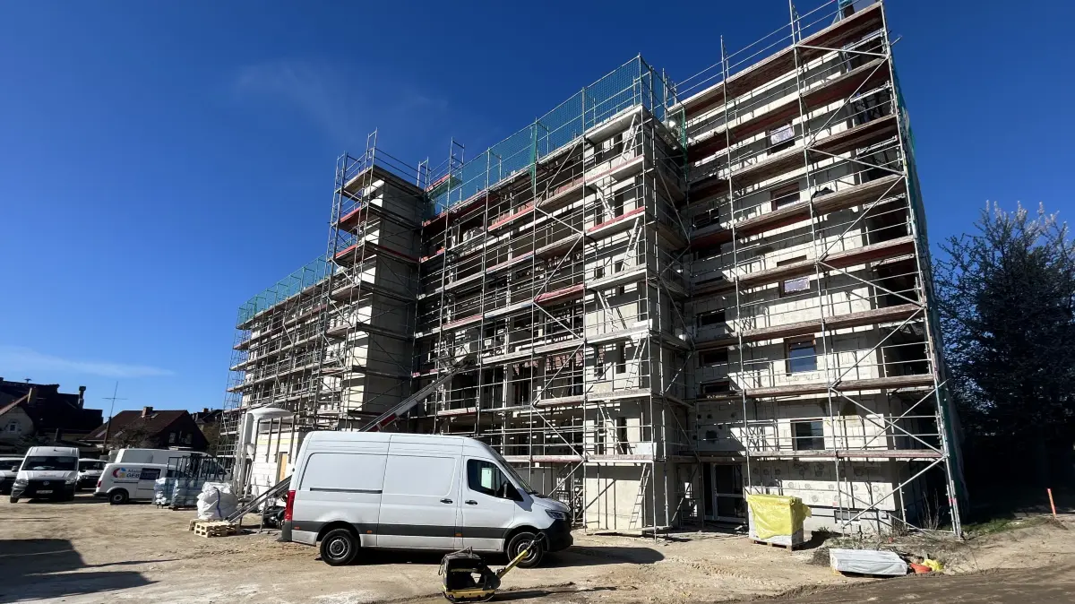 Wohnblock in der Poststraße Calau