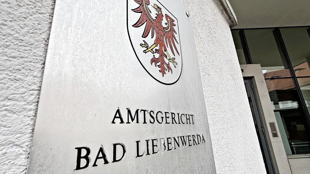 Amtsgericht Bad Liebenwerda, Schild Eingang