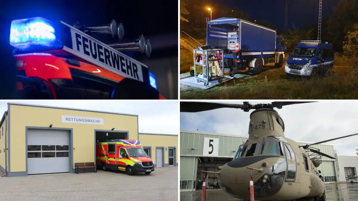 Symbolcollage: In Herzberg skizzierten Susann Kirst und Marco Hanke, welche Strukturen Elbe‑Elster für Krisen neu aufstellt – und was noch folgen soll.