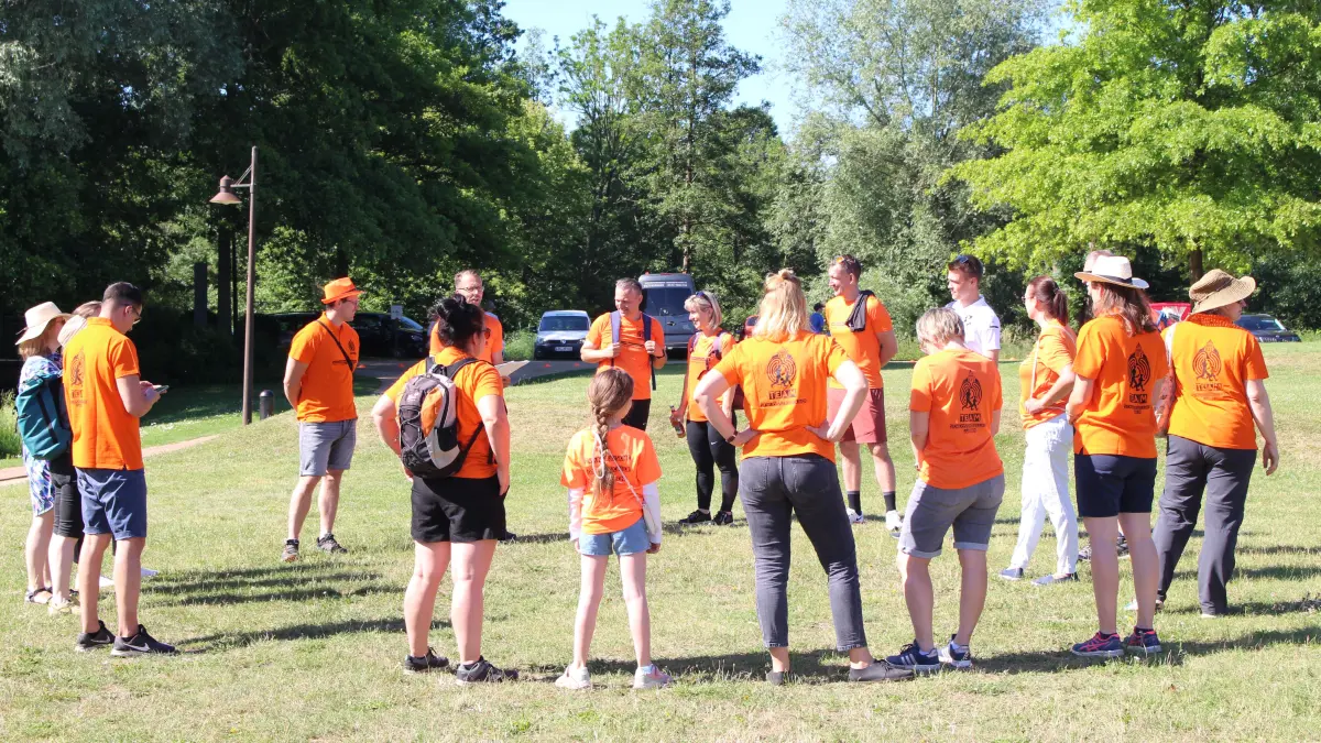Schlossinsellauf Lübben, Einweisung der Streckenposten