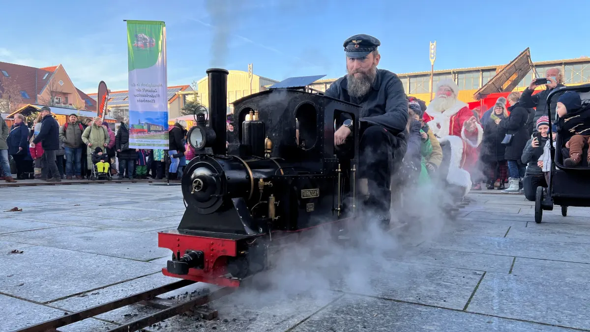 Die Dampfeisenbahn "Franziska" ist beim Kulturdampf-Fest in Luckau mit dabei.