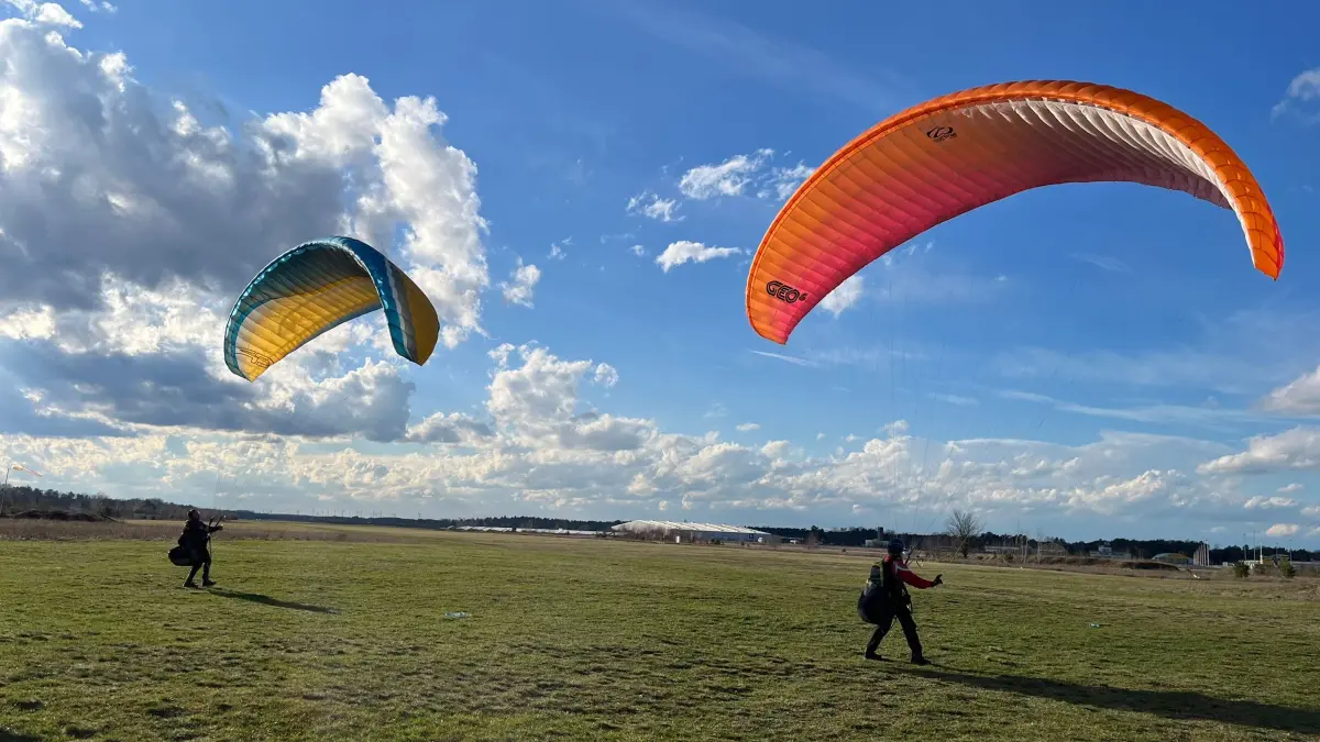 Gleitschirmfliegen in Cottbus