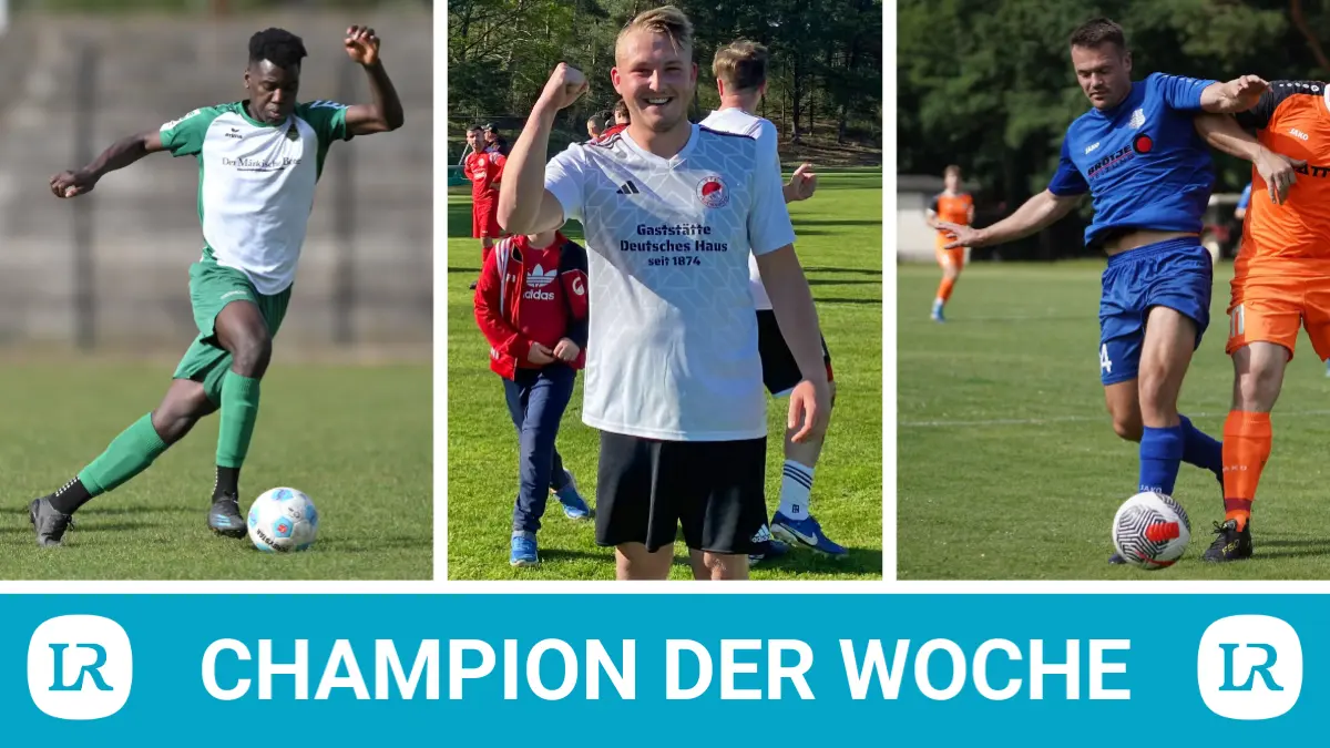 Gustave Djene Nseke, Paul Schröder und Danilo Ballhorn sind die neuen Kandidaten für die Wahl zum LR-Champion der Woche.