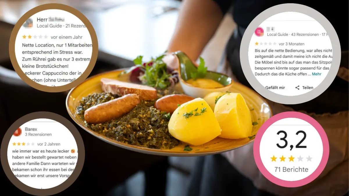 Auch in Königs Wusterhausen geben die Menschen eifrig Restaurant-Rezensionen bei Google ab. Aber nicht alle sind am Ende sichtbar.