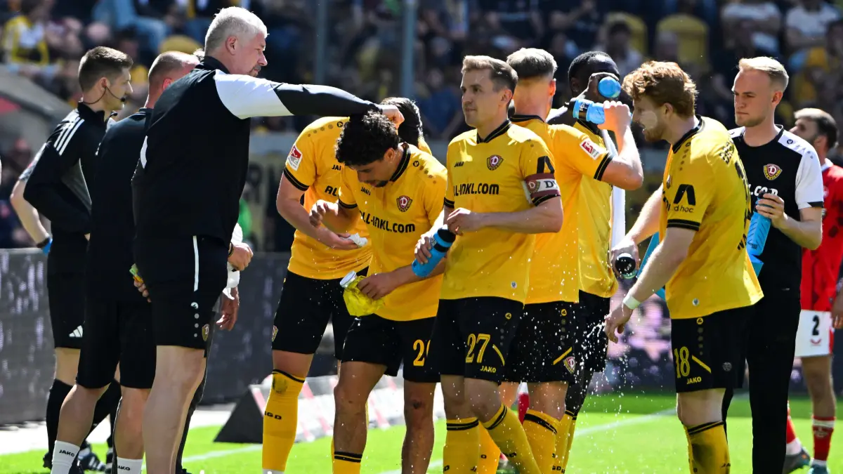 Trinkpause bei Dynamo Dresden