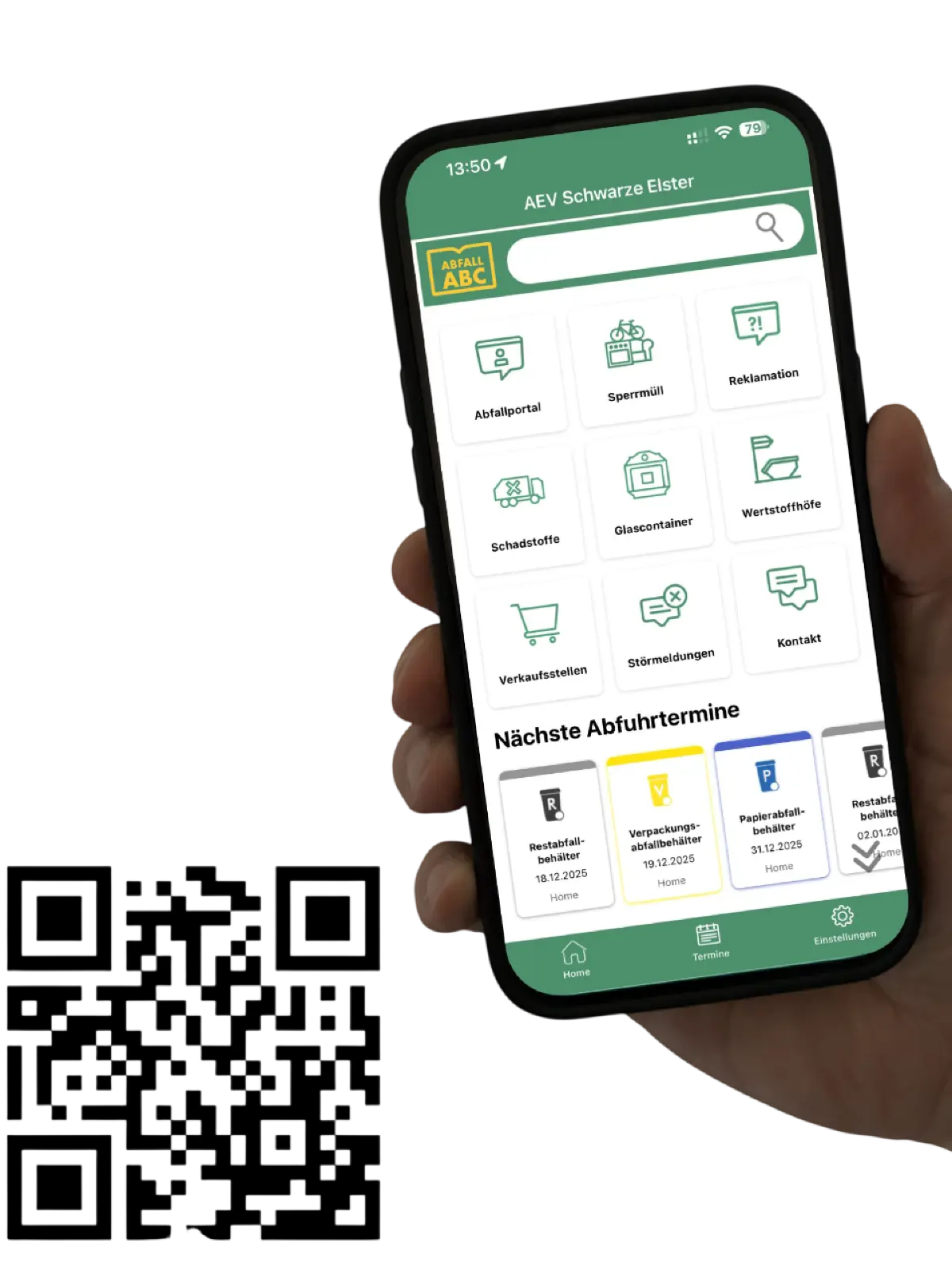 Alles kompakt gibt's in der AEV-App.