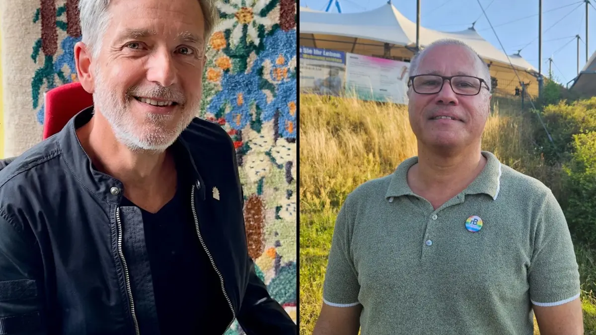 André Nicke, Intendant der Uckermärkischen Bühnen Schwedt, und Daniel Ris, Intendant der Neuen Bühne Senftenberg