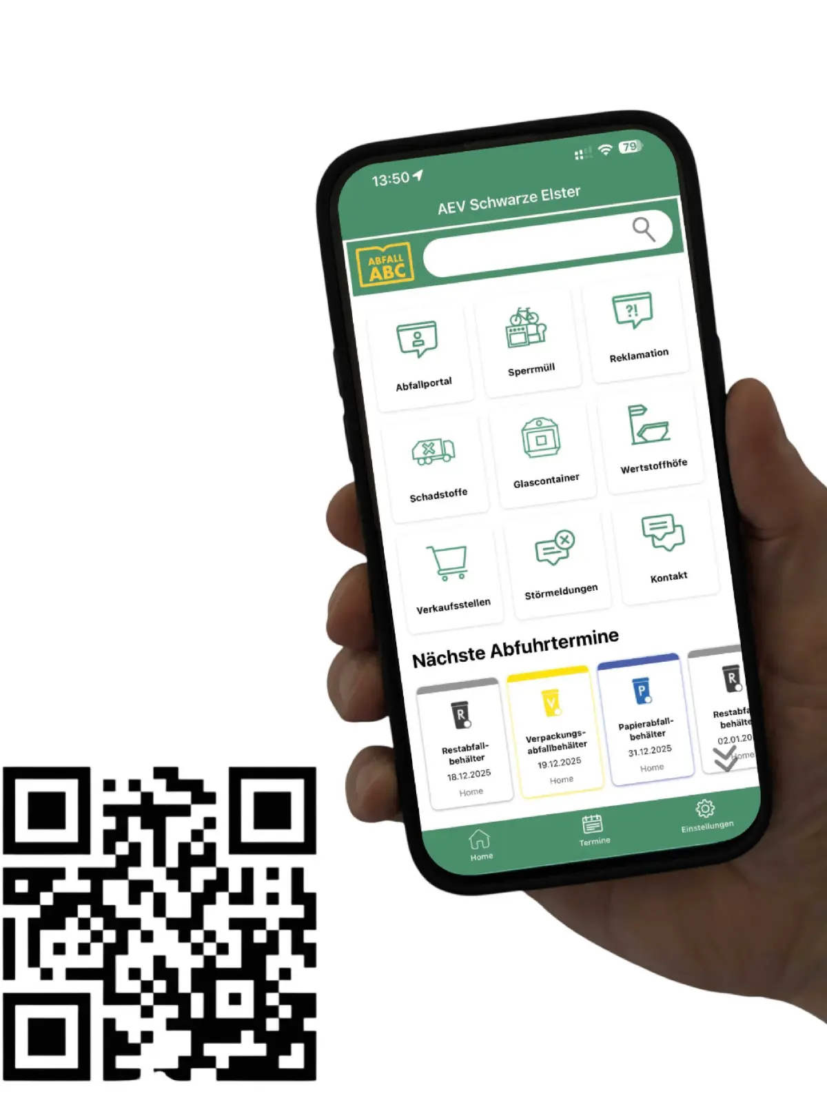 Alles kompakt gibt's in der AEV-App.